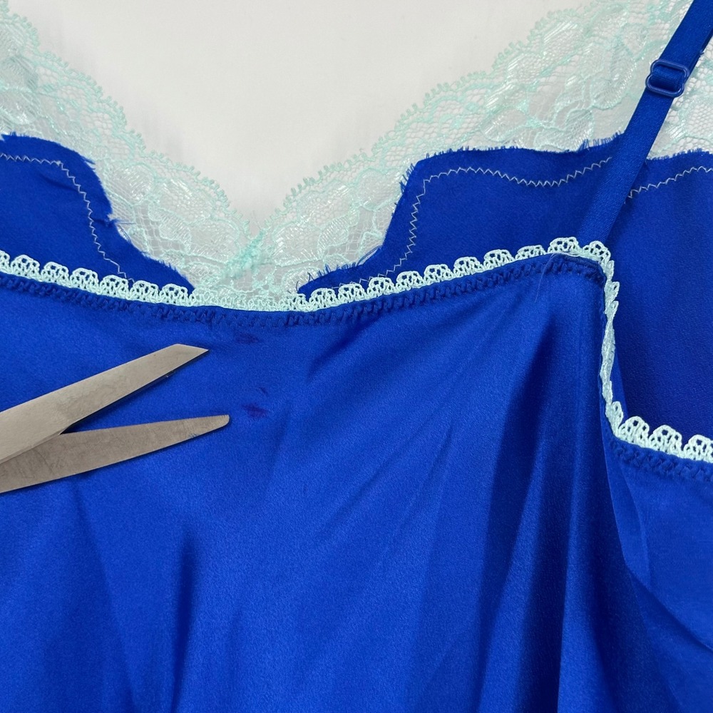 Victoria's Secret Satin Lace Cami Mini Lingerie Dresses 5 PC Bright Vibrant  L - Picture 4 of 11